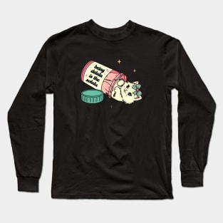 being delulu is the solulu kitty cat Long Sleeve T-Shirt